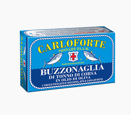 Buzzonaglia di tonno di corsa di Carloforte (170g)– l’unico al mondo pescato e inscatolato a Carloforte