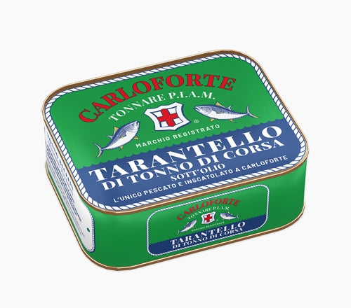 Tarantello di tonno di corsa di Carloforte (350g) – l’unico al mondo pescato e inscatolato a Carloforte