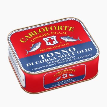 Tonno rosso di corsa di Carloforte (350g)– l’unico al mondo pescato e inscatolato a Carloforte